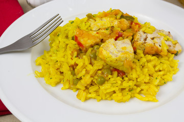 riz au poulet