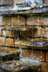 Decorative Water Fountain in a Garden