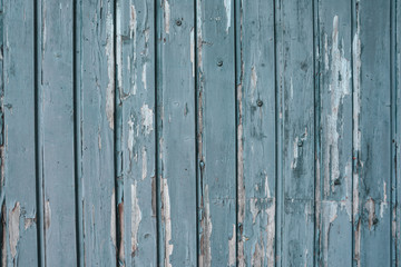 Obraz premium Holzbalken blau lackiert vintage