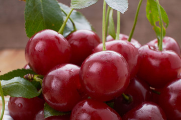 berries ripe cherries autumn harvest natural product vitamins red