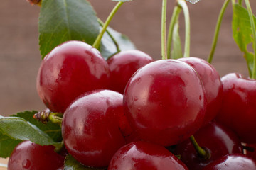 berries ripe cherries autumn harvest natural product vitamins red