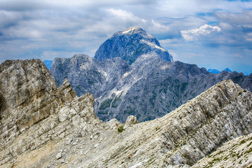Julian alps in Slovenia landscape