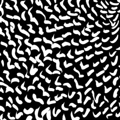 White and black grunge pattern. Background. Brush. Vector.