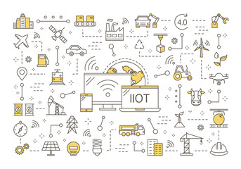 Industrial internet of things concept