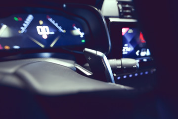 Intérieur automobile et détail habitacle