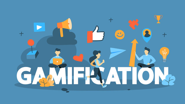 Gamification concept illustration