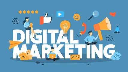 Digital marketing concept