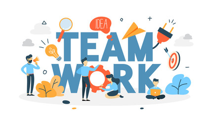 Teamwork concept illustration