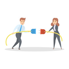 Business connection concept