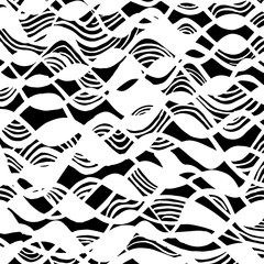 White and black grunge pattern. Background. Brush. Vector.