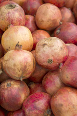 Pomegranate Background on Market Stall