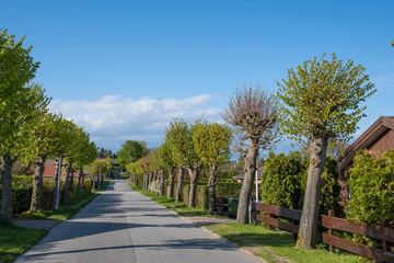Countryside town of Kalvehave in Denmark