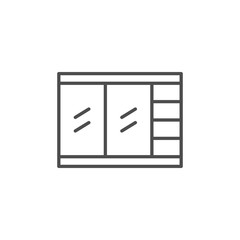 Closet line icon