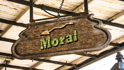 Schild 340 - Moral