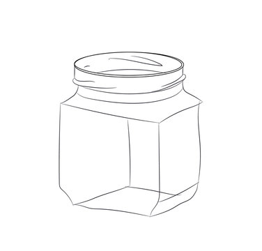 recommend clip art: glass jar, line, vector