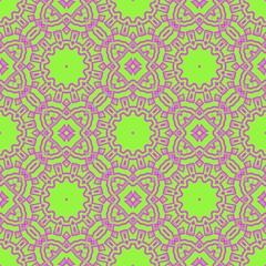 vector illustration. pattern with floral mandala, decorative border. design for print fabric, super bandana.