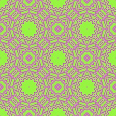 Round lace pattern for paisley , circle background with floral style. vector illustration. purple color.