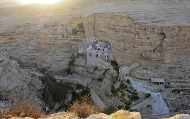 Griechisch-orthodoxes St.-Georgs-Kloster im Wadi el Qelt, Jericho, Judäa, Westjordanland, Israel, Naher Osten, Vorderasien