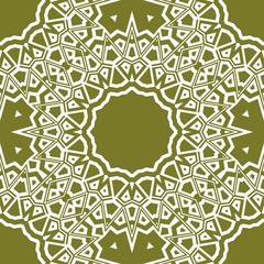 Colored seamless floral pattern. vector. texture for design wallpaper, pattern fills, fabric. olive color.