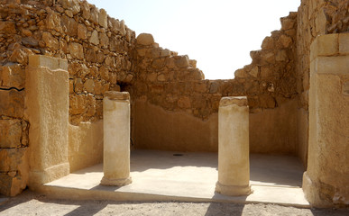 Residenz des Kommandanten, Nationalpark Masada, Judäa, Totes Meer, Israel, Naher Osten, Vorderasien