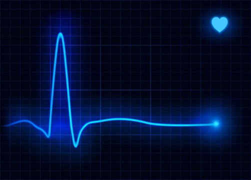 Heart pulse. Cardiogram. Cardiogram health medical heartbeat pulse. Vector illustration