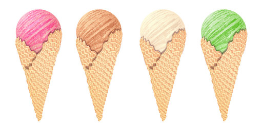 Ice cream cones design