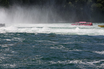 Fototapeta premium Am Rheinfall in Schaffhausen, Schweiz