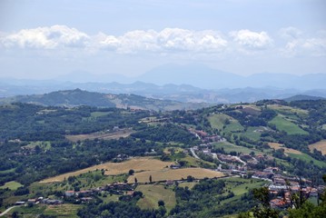 Fototapeta na wymiar view from the San Marino Tower