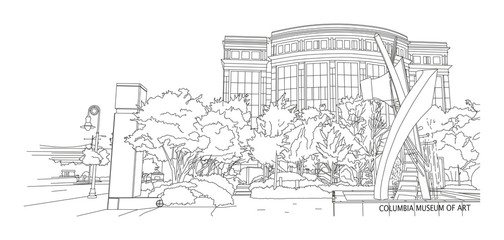 Columbia SC – Museum of Art on Main Street © mikateke