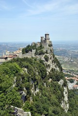 Fototapeta na wymiar Guaita,the first tower of San Marino Republic