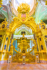 Within the beautiful cathedral in Russia