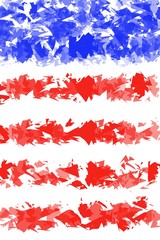 Patriotic American red white and blue flag stripes style abstract background