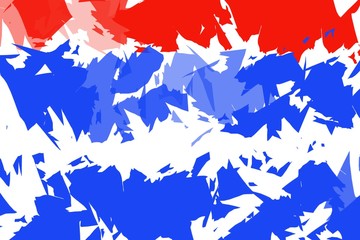 Patriotic American red white and blue flag stripes style abstract background