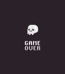 Pixel Art Skull
