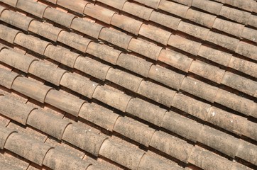 Background of tile roof
