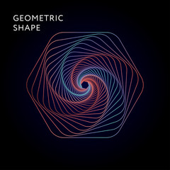Geometric Shape Vector Graphic Illustration Gradient