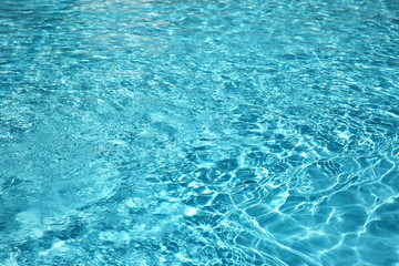 Clear refreshing water in swimming pool