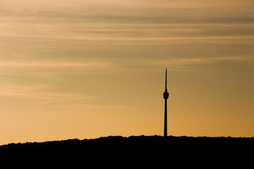 Stuttgarter Fernsehturm Umriss © Stefan Bayer