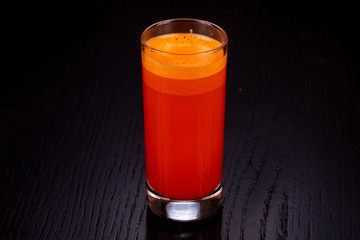 Delicious carrot juice
