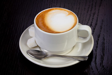 Delicious cup of latte
