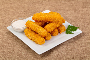 Fried cheese sticks
