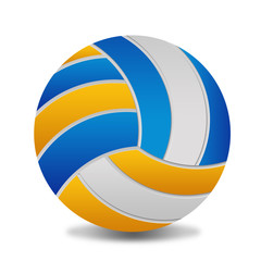 Volleyball ball on white background