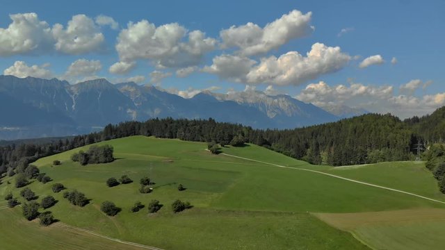 Flug Arial Shot Tirol Karwendel Austria Amazing sunny day