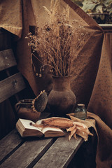 Still Life with old Roses