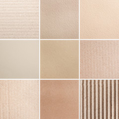 Fototapeta premium Set of different textured recycled materials as background