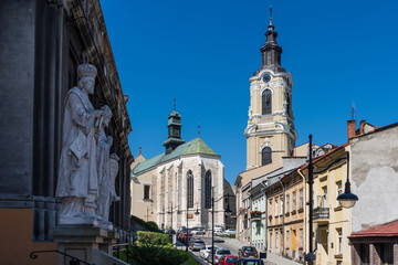Przemyśl – Innenstadt mit Jesuitenkirche und Franziskanerkirche - obrazy, fototapety, plakaty