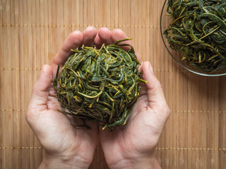 Process of fermentation of tea. Manual processing Ivan tea fermentation.