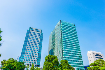 Obraz na płótnie Canvas 東京の高層ビル群 High-rise building in Tokyo