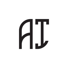 two letter ai monogram logo
