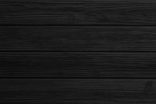 Fototapeta Black wood fence pattern and seamless background